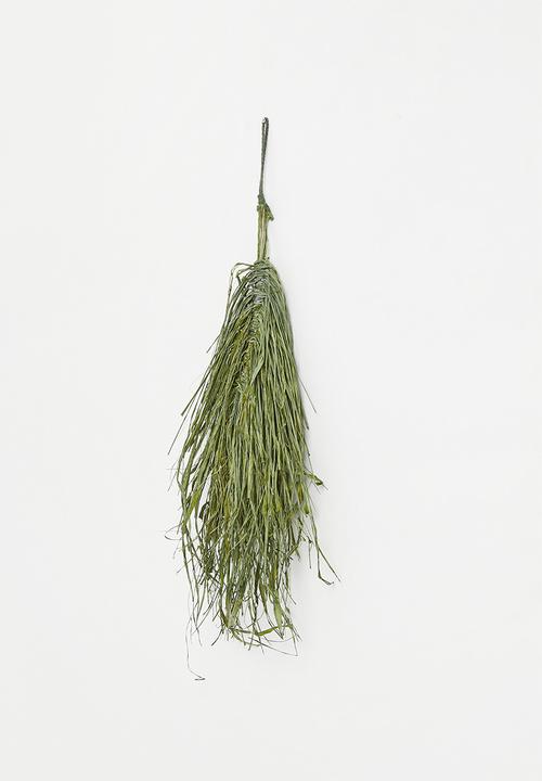 H&S - Raffia wall décor - green