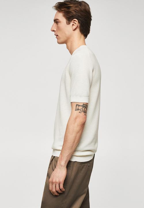 MANGO - T-shirt charles - white