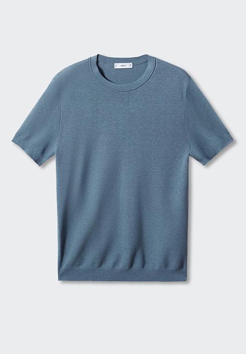 MANGO - T-shirt charles - blue