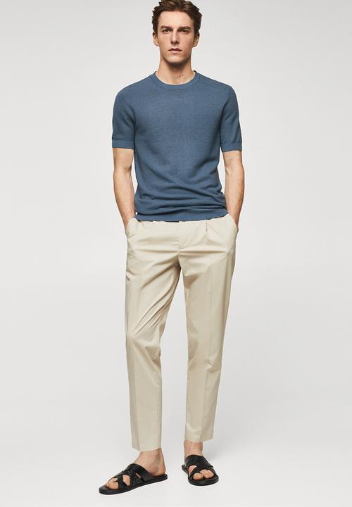 MANGO - T-shirt charles - blue