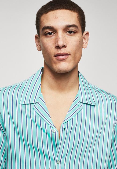 MANGO - Shirt benalup - light blue
