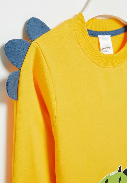Pop Candy - Dino sweatshirt - yellow