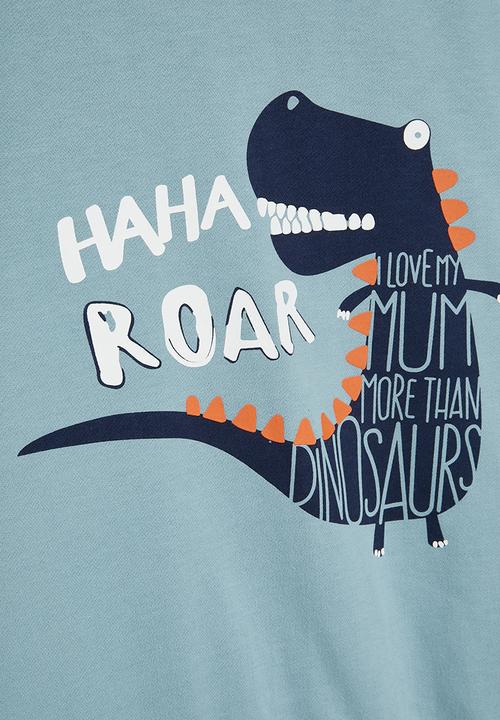 Pop Candy - Dino sweatshirt - blue & orange