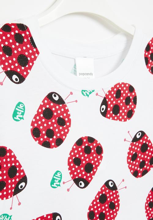 Pop Candy - Girls dress - red and white 