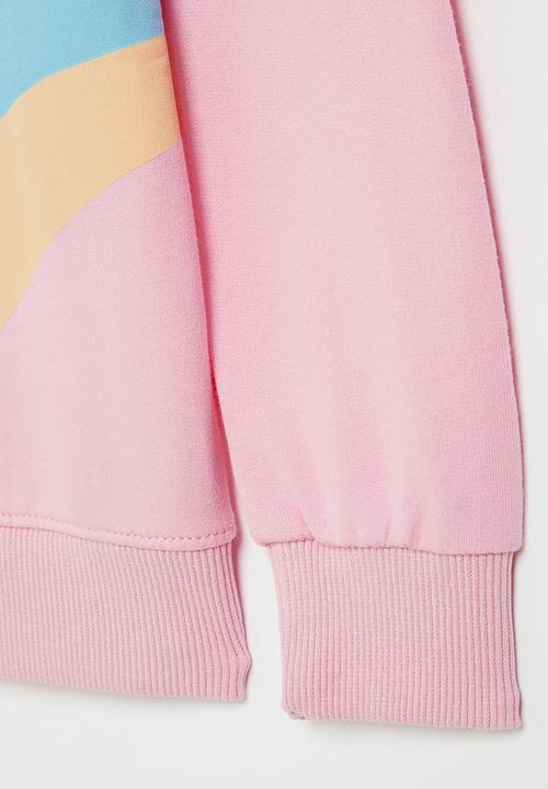 Pop Candy - Girls unicorn rainbow sweatop - pink