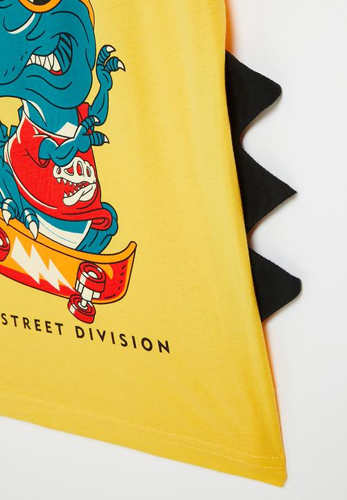 Pop Candy - Dino short sleeve tee - yellow