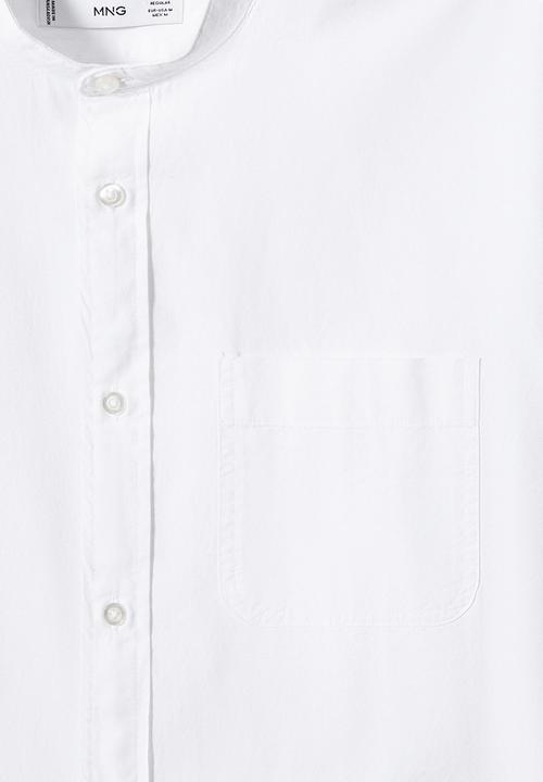 MANGO - Shirt bolonia - white