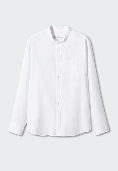 MANGO - Shirt bolonia - white