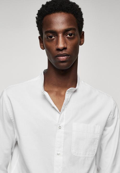 MANGO - Shirt bolonia - white