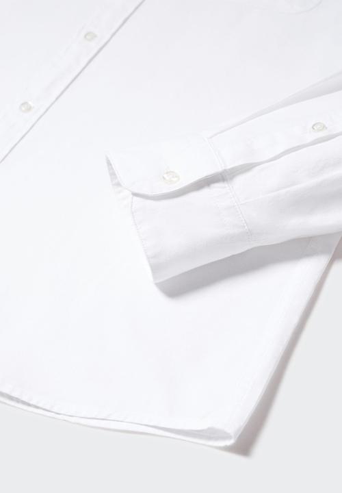 MANGO - Shirt bolonia - white