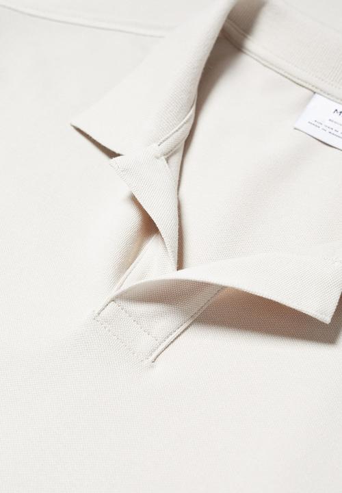 MANGO - Polo shirt taga - beige