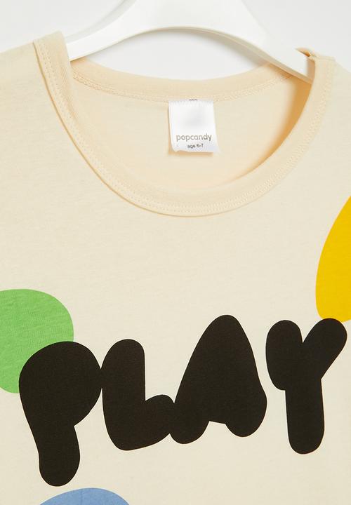 Pop Candy - Printed tee - ecru