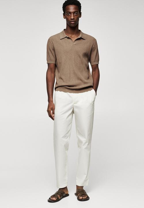 MANGO - Polo shirt daniele - beige