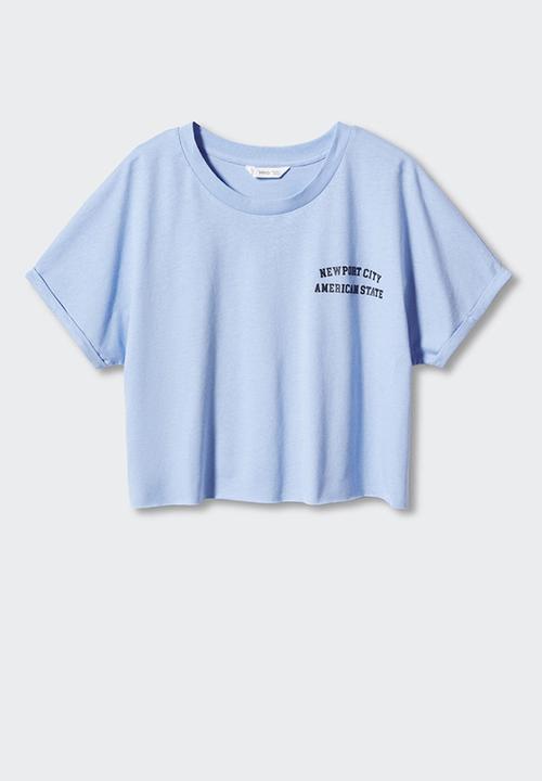 MANGO - T-shirt pasadena - sky blue