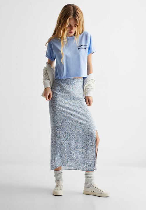 MANGO - T-shirt pasadena - sky blue