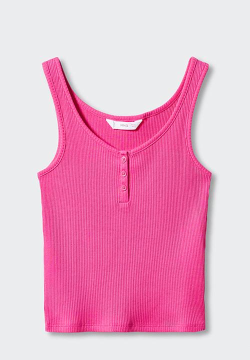 MANGO - T-shirt orchid - fuschia