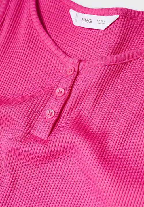 MANGO - T-shirt orchid - fuschia