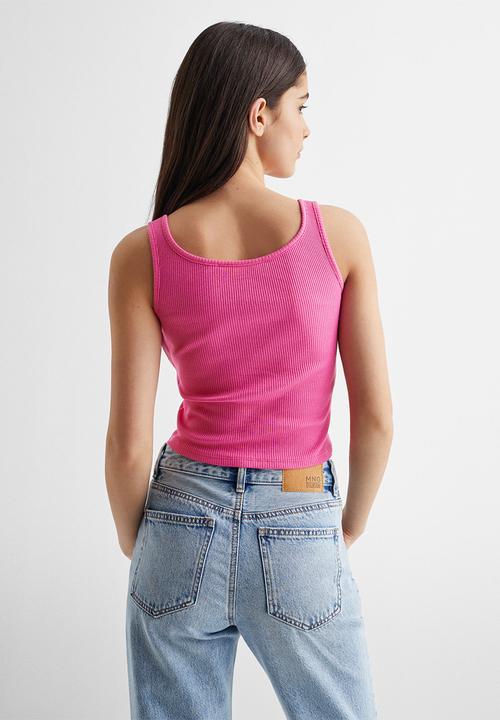 MANGO - T-shirt orchid - fuschia
