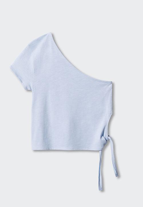 MANGO - T-shirt mar - sky blue