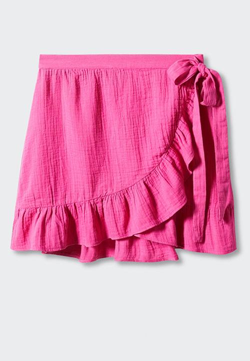 MANGO - Skirt bambu - bright pink