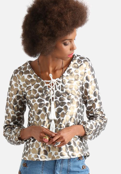 Glamorous - Paisley Sequin Top