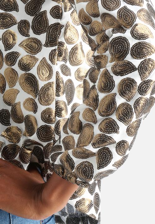 Glamorous - Paisley Sequin Top