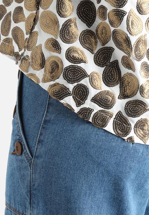Glamorous - Paisley Sequin Top