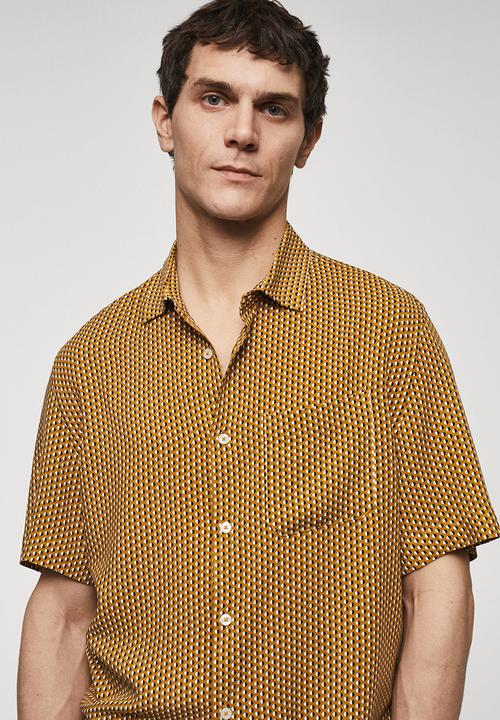 MANGO - Shirt cabo - ochre