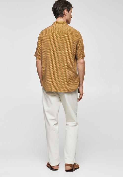 MANGO - Shirt cabo - ochre