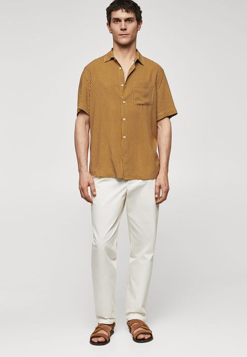 MANGO - Shirt cabo - ochre