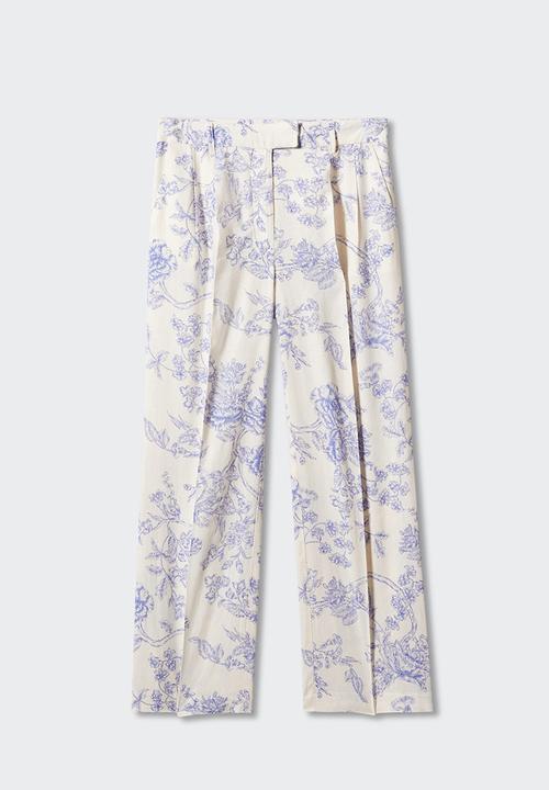 MANGO - Trousers lombok - natural