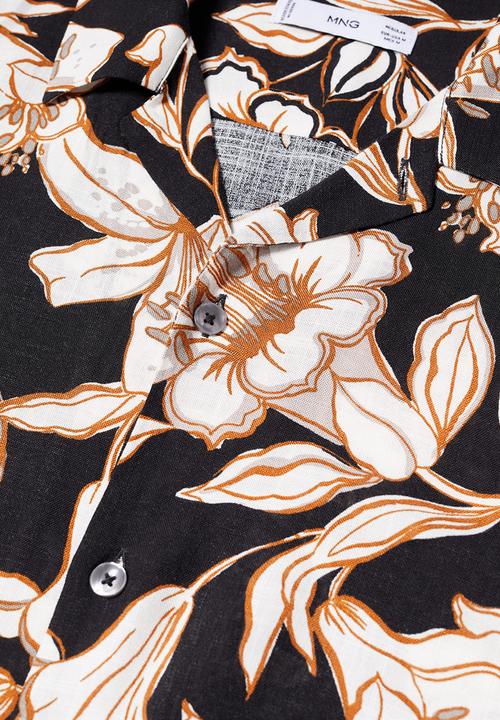 MANGO - Shirt pola - black