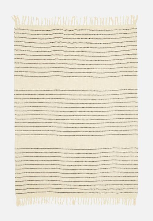 H&S - Jaya cotton throw - black