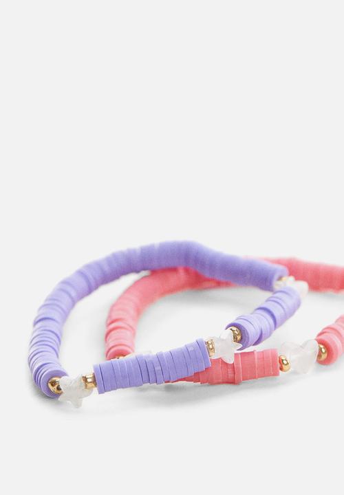 MANGO - Bracelet pasti - pink