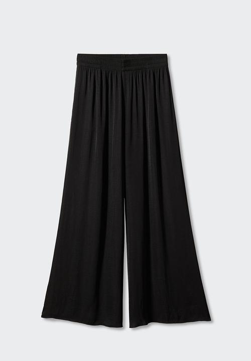 MANGO - Trousers moon - black