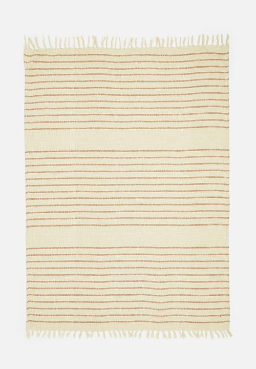 H&S - Jaya cotton throw - rust