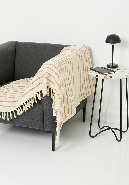 H&S - Jaya cotton throw - rust