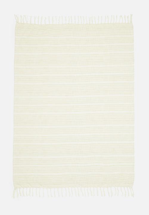 H&S - Clara cotton throw - off white