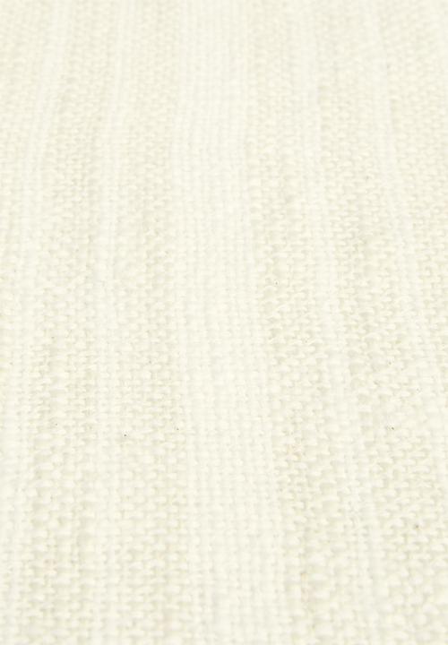 H&S - Clara cotton throw - off white