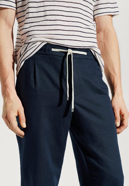 MANGO - Trousers romelino - navy