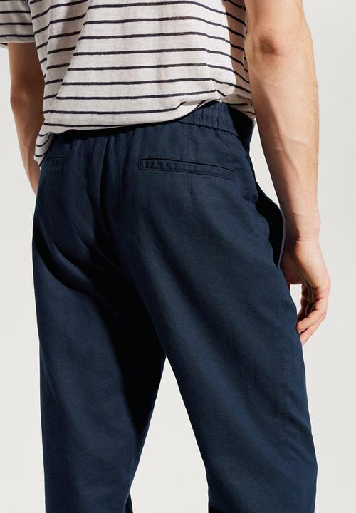 MANGO - Trousers romelino - navy