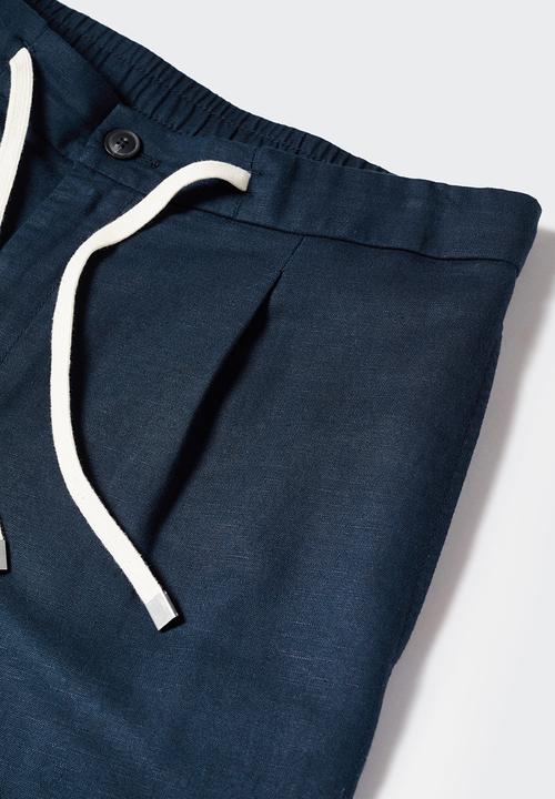 MANGO - Trousers romelino - navy