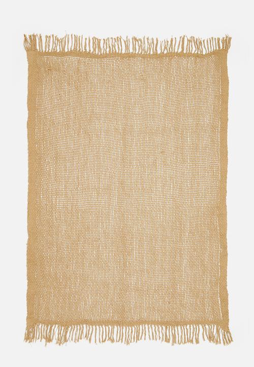 H&S - Sona cotton throw - brown