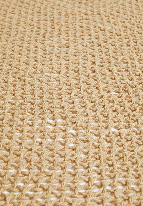 H&S - Sona cotton throw - brown