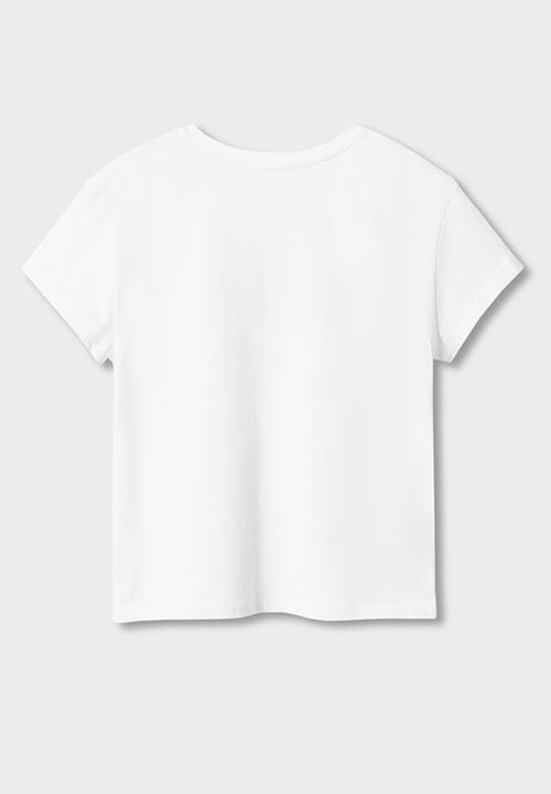 MANGO - T-shirt conejos - offwhite