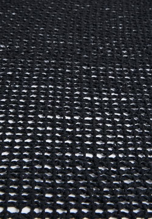 H&S - Sona cotton throw - black