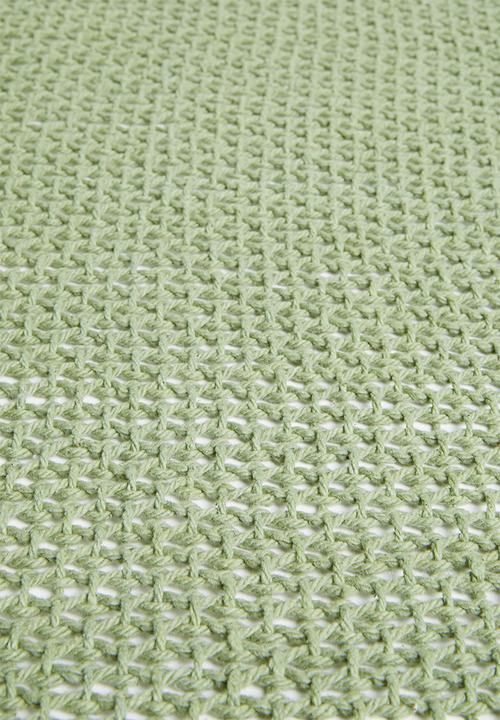 H&S - Sona cotton throw - green