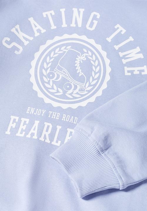 MANGO - Sweatshirt skate - sky-blue