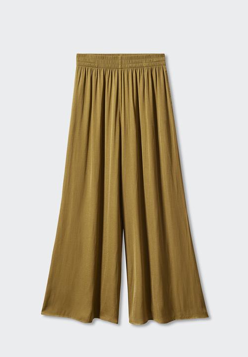 MANGO - Trousers moon - dark green