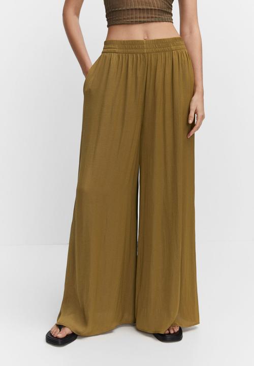 MANGO - Trousers moon - dark green